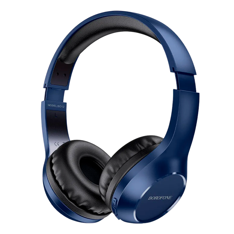 Наушники полноразмерные Borofone BO12 bluetooth 5.0 с микр. синий (1/20)