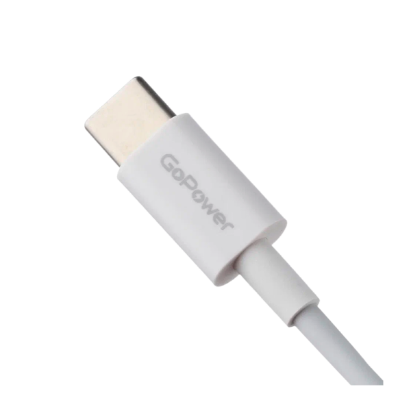 Кабель GoPower GP10TT-100W Type-C (m)-Type-C (m) 1.0м 100W белый (1/200/800)