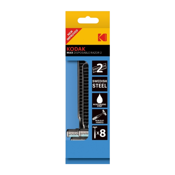 Бритва Kodak MAX Disposable Razor 2 лезвия 8шт. (8/192/768)
