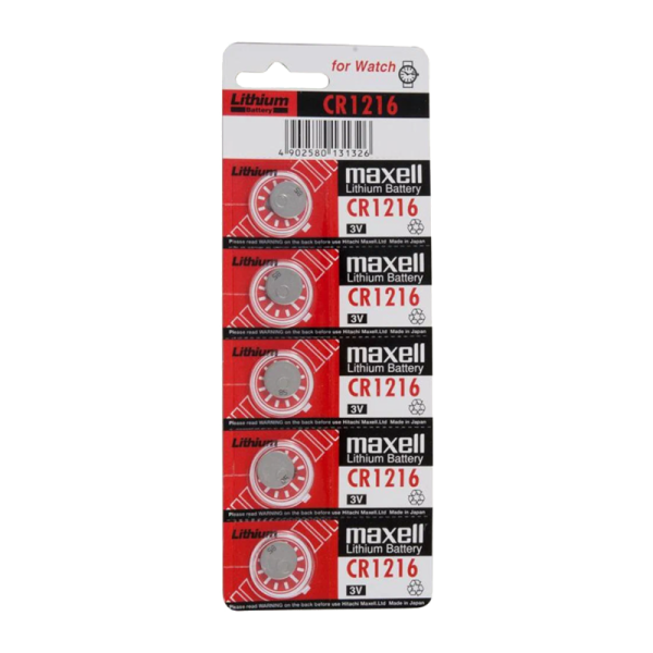 Батарейка Maxell CR1216 BL5 Lithium 3V (5/100/2000)