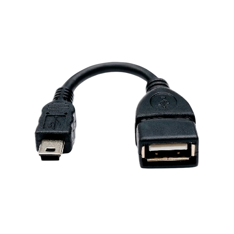 Кабель Atcom USB (f)-miniUSB (m) 0.1м силикон черный (1/100/1000)
