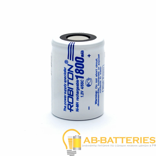 Аккумулятор ROBITON 1800MH4/5A-2 SR2, в упак 32 шт (2/32/384)