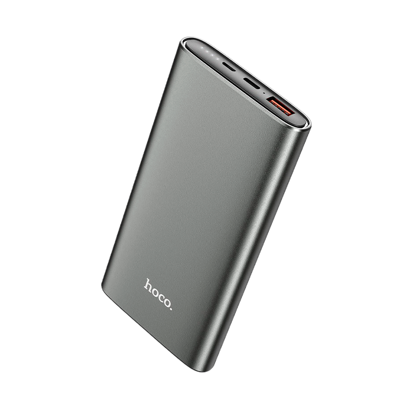 Внешний аккумулятор HOCO J83 10000mAh 3.0A 1USB/Type-C QC3.0 серый (1/24)