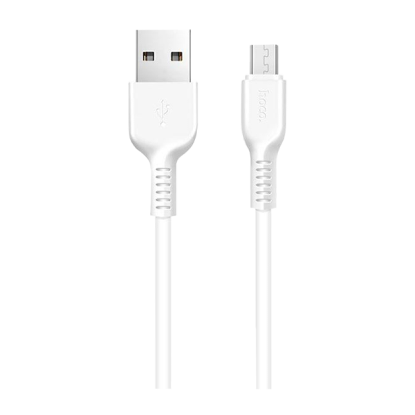 Кабель HOCO X20 USB (m)-microUSB (m) 3.0м 2.0A ПВХ белый (1/30/300)