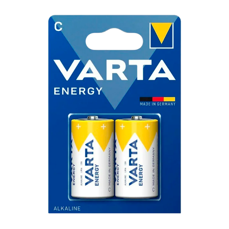Батарейка Varta ENERGY LR14 C BL2 Alkaline 1.5V (4114) (2/20/200)