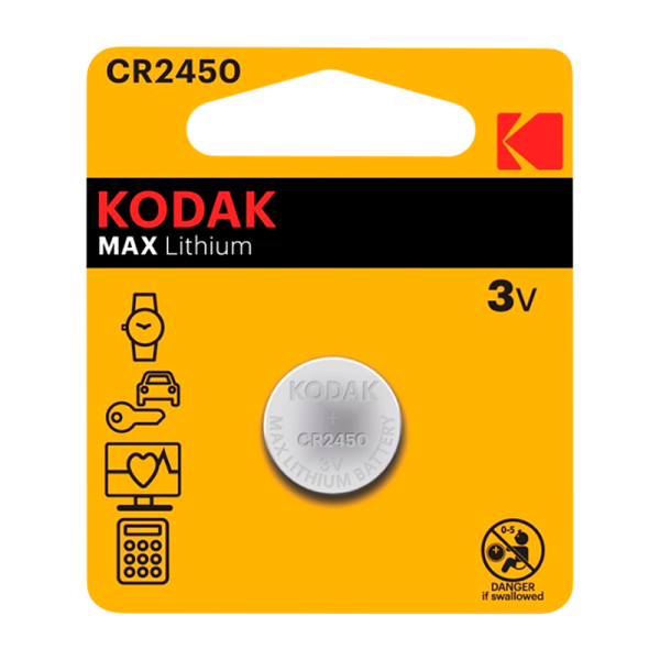 Батарейка Kodak MAX CR2450 BL1 Lithium 3V (1/60/240)
