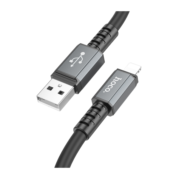 Кабель HOCO X85 USB (m)-Lightning (m) 1.0м 2.0A TPE черный (1/33/330)