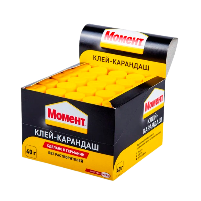 Клей-карандаш Момент BOX25 40г шоу-бокс (25/100)
