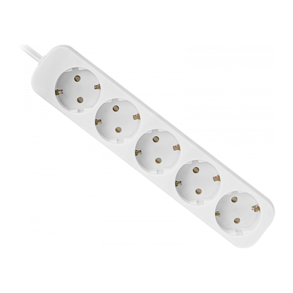 Удлинитель Defender E518 5р.С/З 10A 1.8м белый