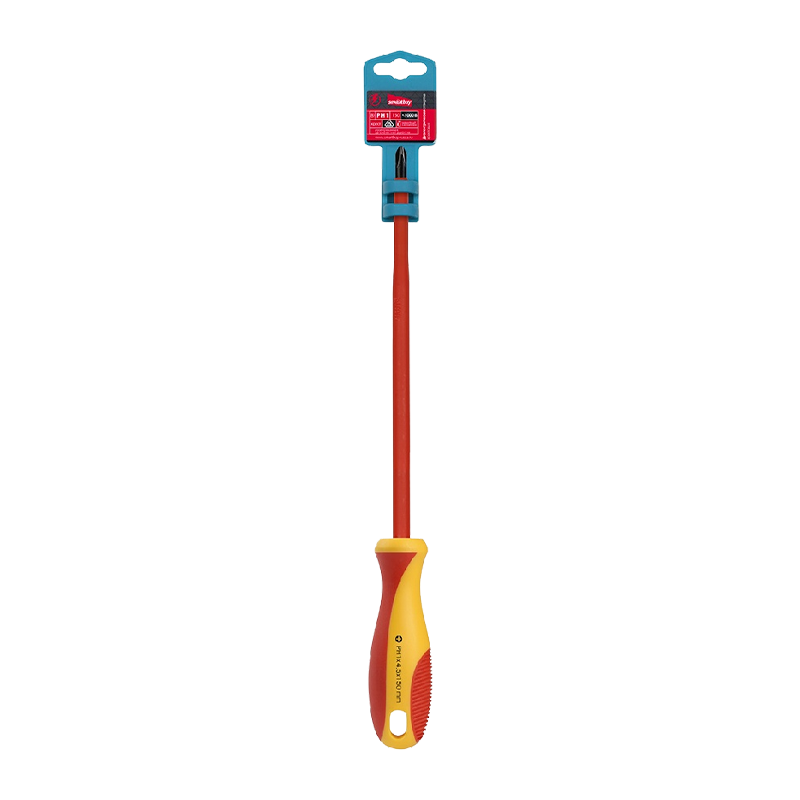 Диэлектрическая отвертка Smartbuy Tools крестовая PH1x150, до 1000В,VDE