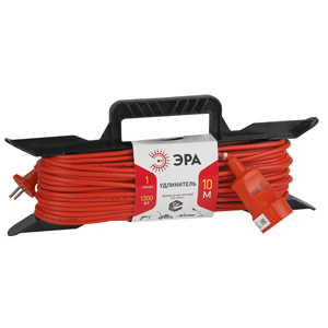 Удлинитель силовой ЭРА UF 1р.Б/З 6A 10.0м на рамке оранжевый (1/10/240)