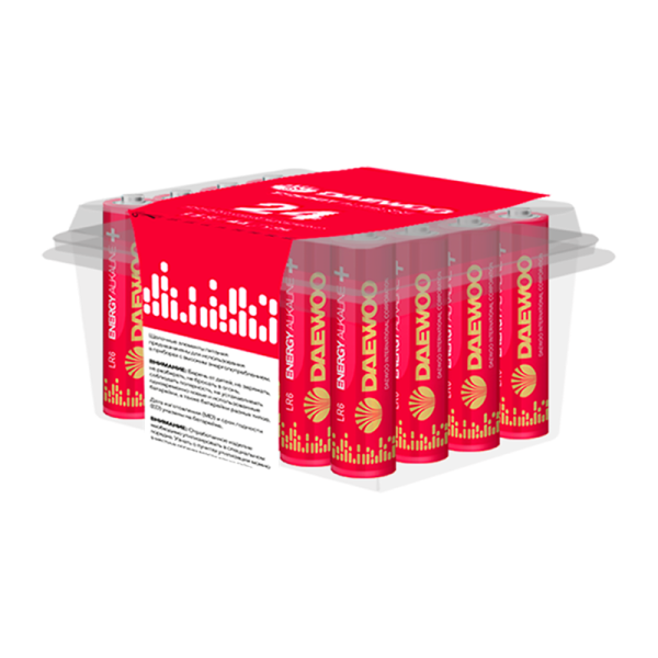 Батарейка Daewoo ENERGY LR6 AA BOX24 Alkaline 1.5V (24/144/576)