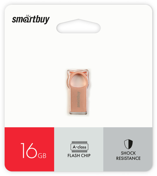 Флеш-накопитель Smartbuy MC5 16GB USB2.0 металл розовое золото