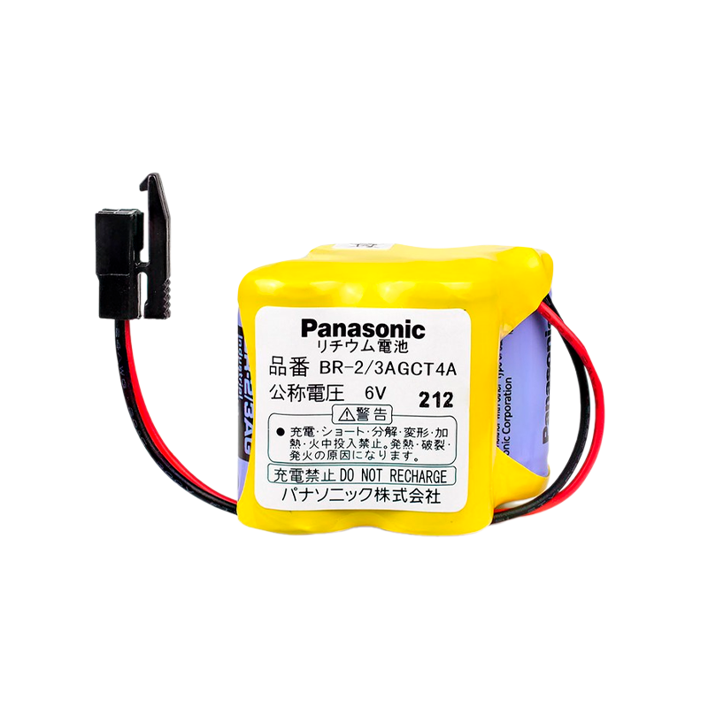 Элемент питания Panasonic BR-2/3AGCT4A-Black 6V, Lithium, с разъемом FANUC A98L-0031-0025