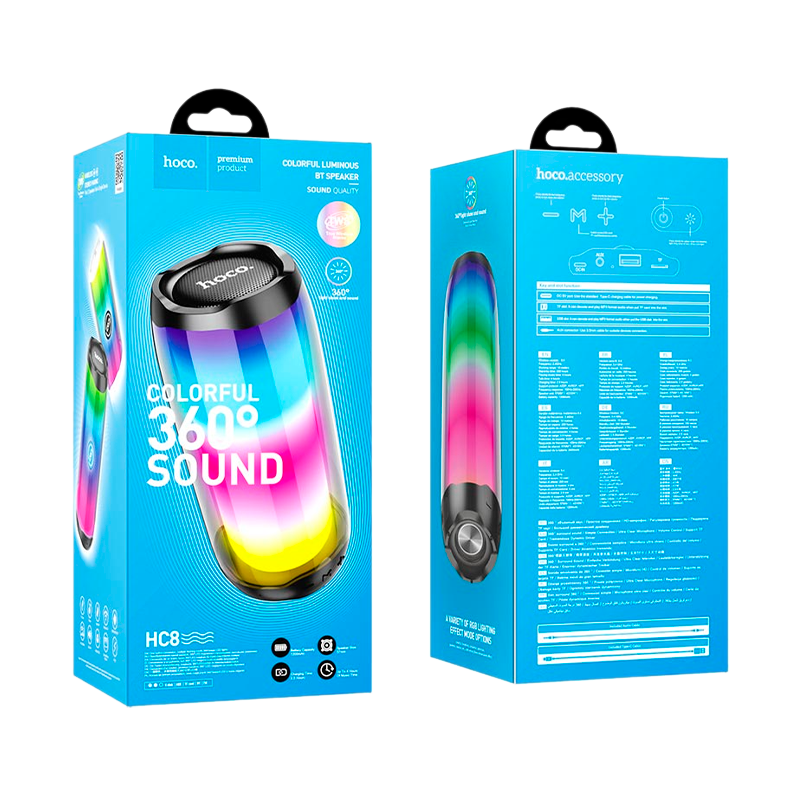 Портативная колонка HOCO HC8 bluetooth 5.0 microSD черный (1/30)