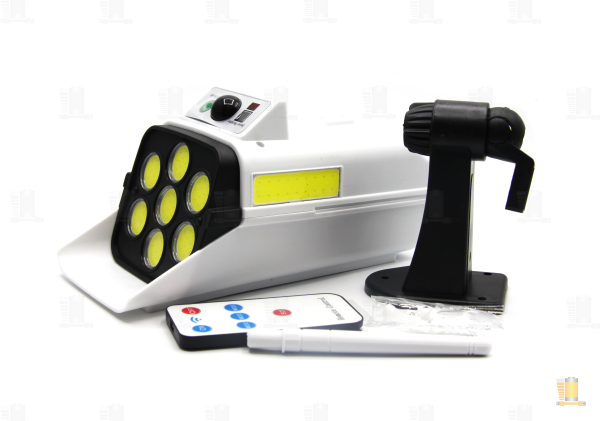 Фонарь прожектор Без бренда HY-977T COB от солнечной батареи водонепроницаемый черный