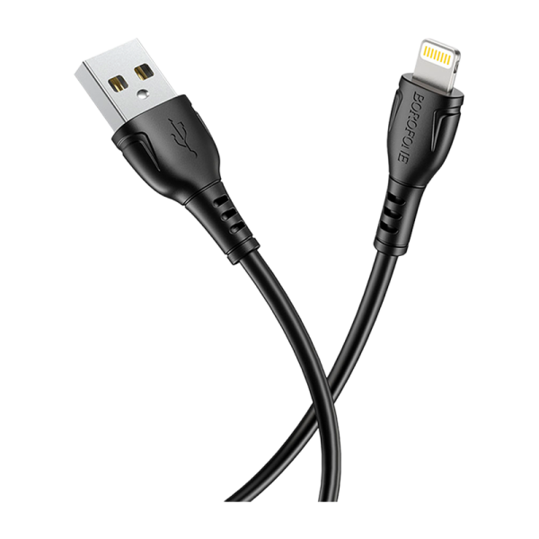Кабель Borofone BX51 USB (m)-Lightning (m) 1.0м 2.0A ПВХ черный в коробке (1/360)