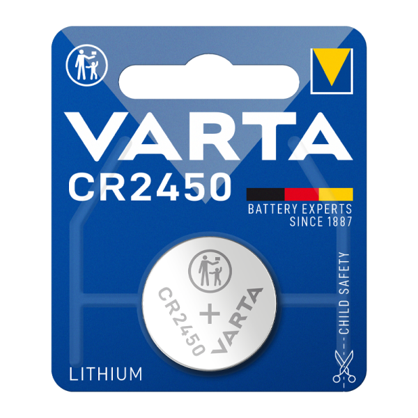 Батарейка Varta ELECTRONICS CR2450 BL1 Lithium 3V (6450) (1/10/100)