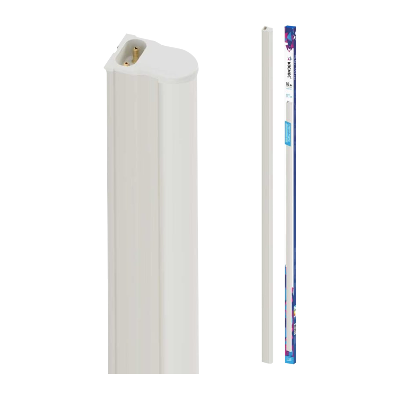 Светильник светодиодный Космос DBO_18W4K линейный 18W 220V Т5 настенный/потолочный 1160мм (1/30)