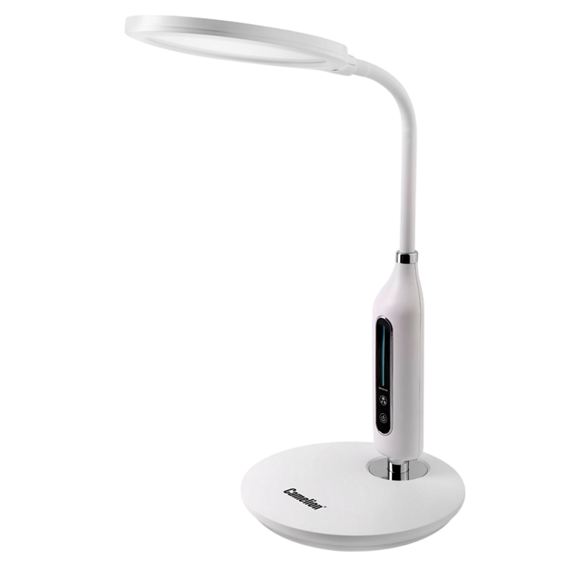 Светильник настольный Camelion KD-862 10W IP20 на основании сенс. белый (1/6)
