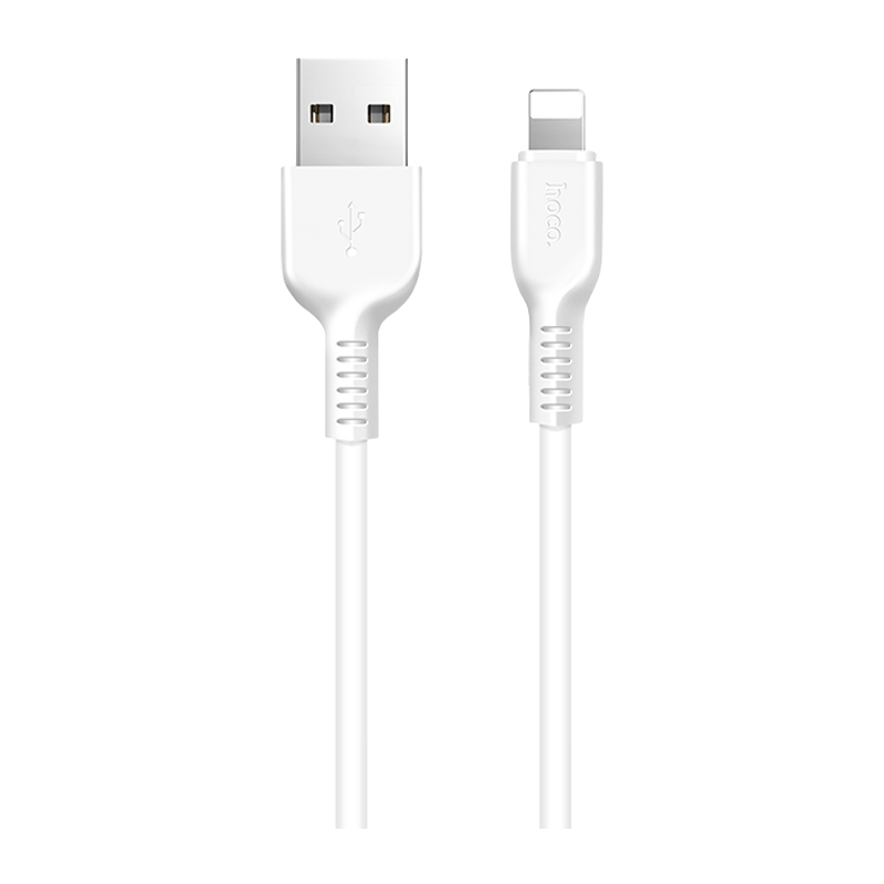 Кабель HOCO X13 USB (m)-Lightning (m) 1.0м 2.4A ПВХ белый (1/36/360)