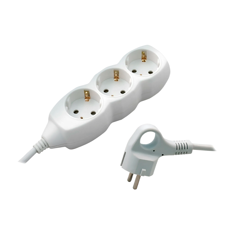 Удлинитель Старт S 3р.С/З 10A 3.0м с выкл. ПВС 3x0.75мм² IP20 белый (1/20)
