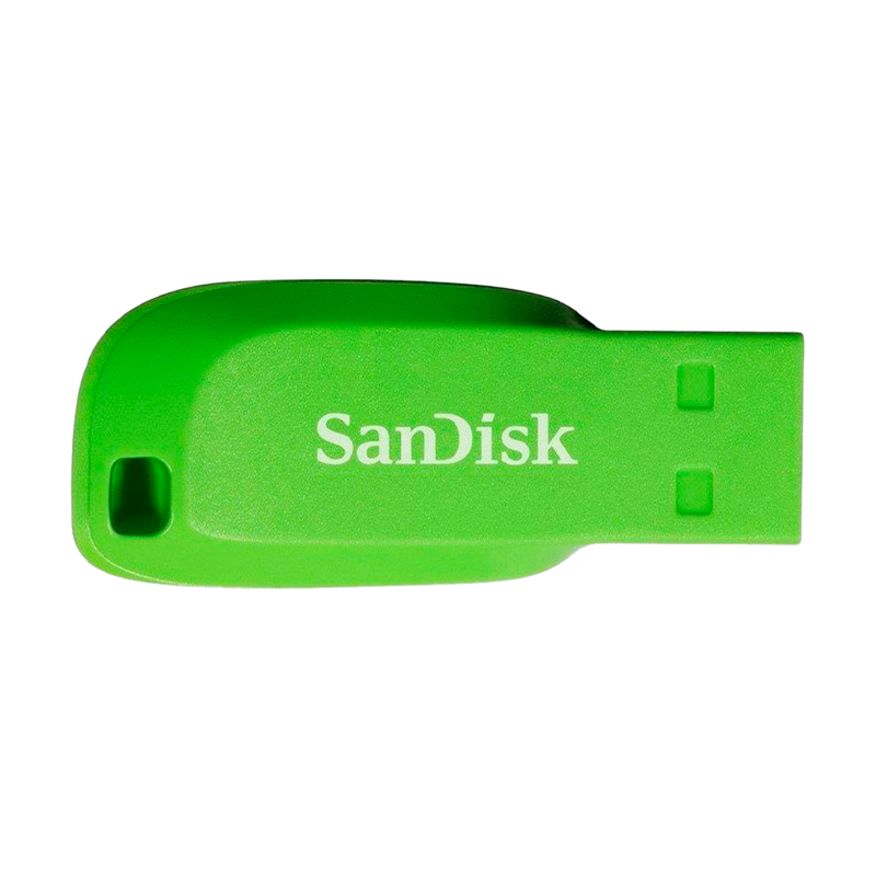 Флеш-накопитель SanDisk Cruzer Blade CZ50 16GB USB2.0 пластик зеленый