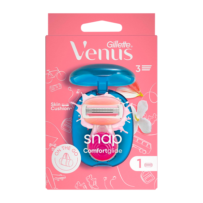 Бритва Gillette VENUS Comfortglide SNAP 3 лезвия 1 кассета (1/4)