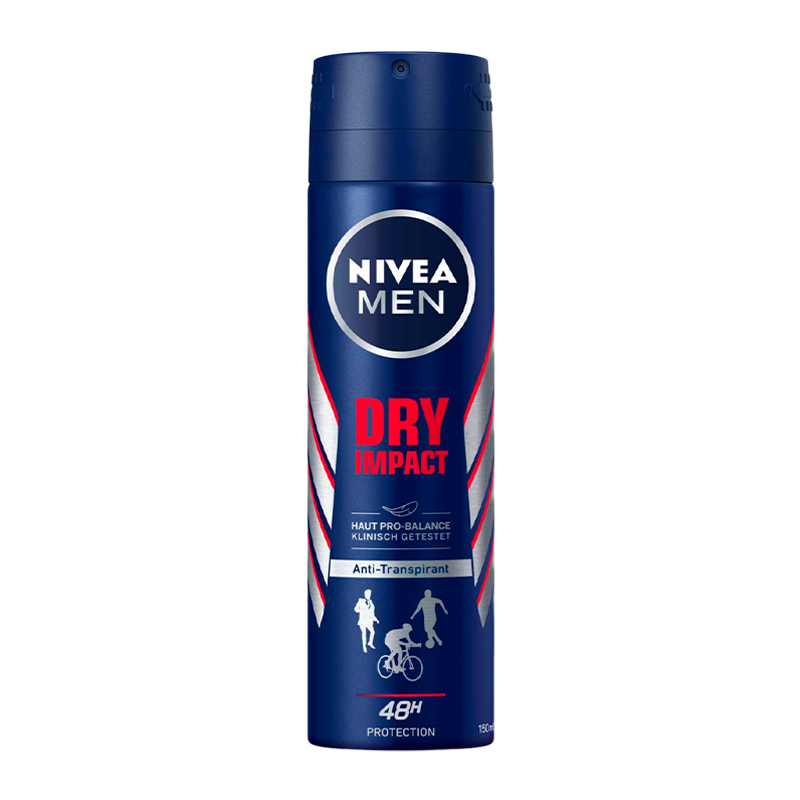 Дезодорант мужской Nivea Мощная Защита (DRY) Deo спрей 150мл (1/6)