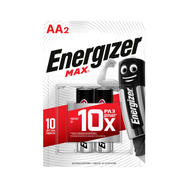 Батарейка Energizer MAX LR6 AA BL2 Alkaline 1.5V (2/24)