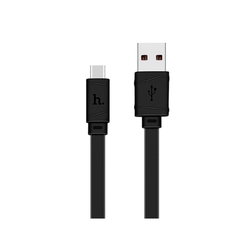 Кабель HOCO X5 USB (m)-Type-C (m) 1.0м 2.4A ПВХ черный (1/30/300)