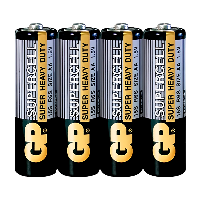 Батарейка GP Supercell R6 AA Shrink 4 Heavy Duty 1.5V (4/40/200/1000) R