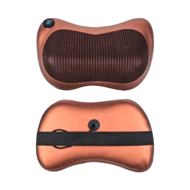 Массажная роликовая подушка Massage Pillow 8028 для шеи и спины Car&Home 8 роликов (25)