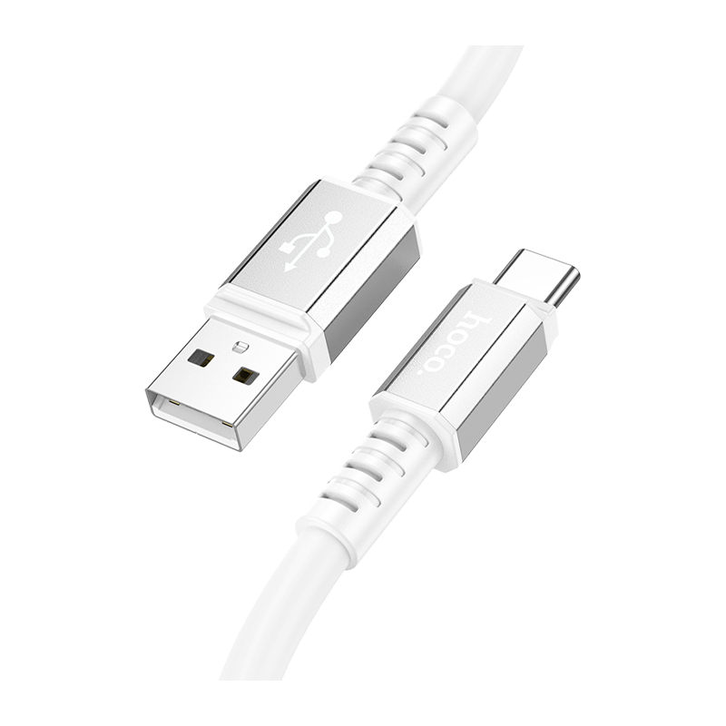 Кабель HOCO X85 USB (m)-Type-C (m) 1.0м 3.0A TPE белый (1/35/350)