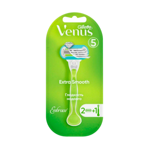 Бритва Gillette VENUS Embrace 5 лезвий 2 кассеты (1/5)