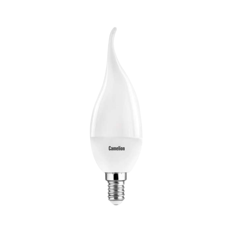 Лампа светодиодная Camelion CW35 E14 5.5W 3000К 172-265V свеча на ветру матовая