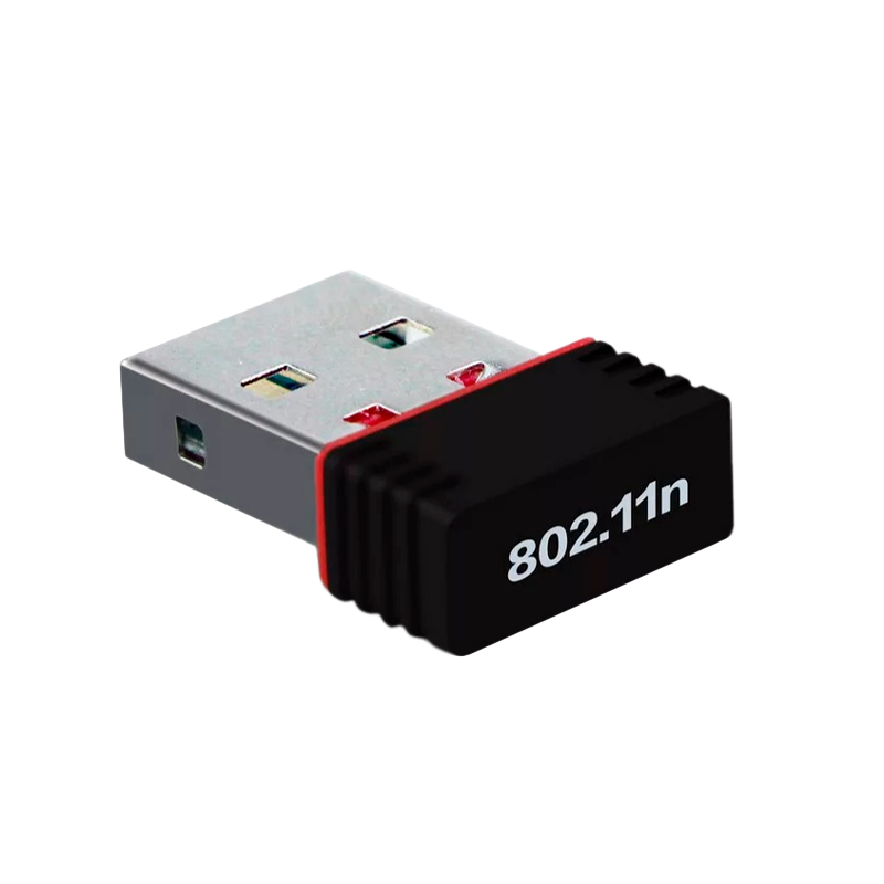 Wi-Fi адаптер Без бренда WD-1511B 2.4 ГГц 150Мбит USB 802.11 без антенны черный (1/500)