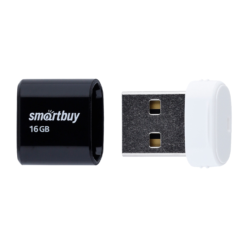Флеш-накопитель Smartbuy Lara 16GB USB2.0 пластик черный