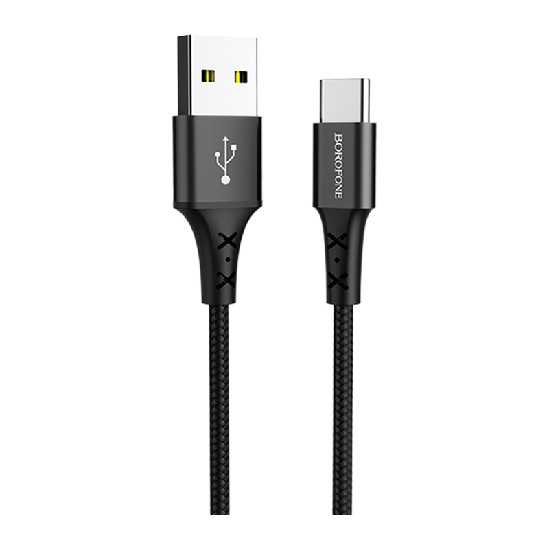 Кабель Borofone BX20 USB (m)-Type-C (m) 1.0м 2.0A нейлон черный (1/648)