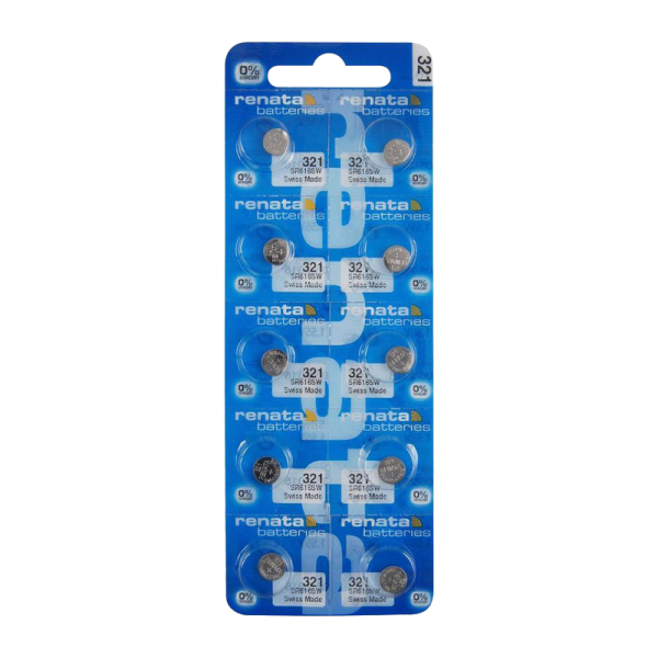 Батарейка Renata 321 (SR616SW) BL10 Silver Oxide 1.55V (10/100)