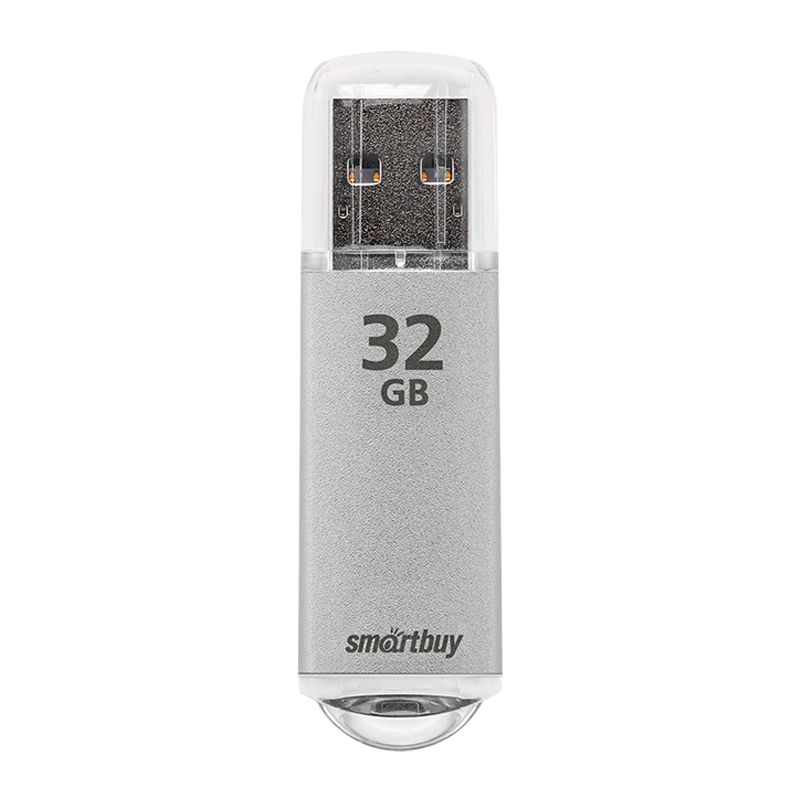 Флеш-накопитель Smartbuy V-Cut 32GB USB2.0 пластик серебряный