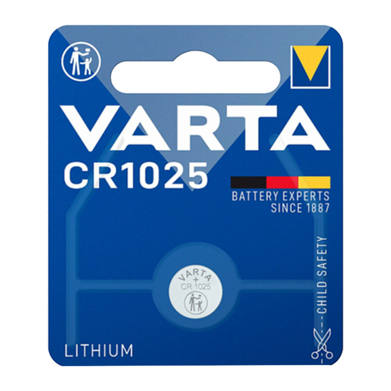 Батарейка Varta ELECTRONICS CR1025 BL1 Lithium 3V (1/10/100)
