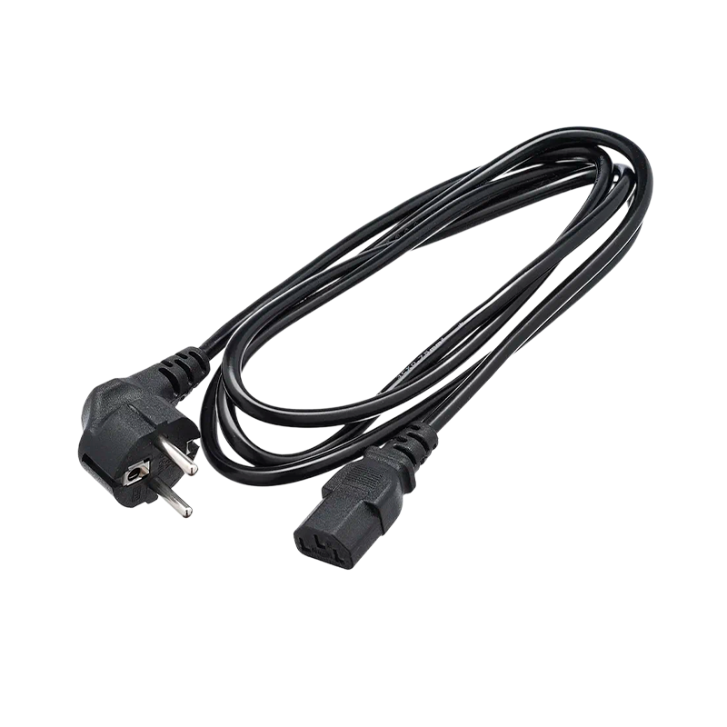 Кабель питания GoPower евровилка CEE 7/7-C13 (f) 1.2м ПВХ 0.75мм черный (1/10/200)