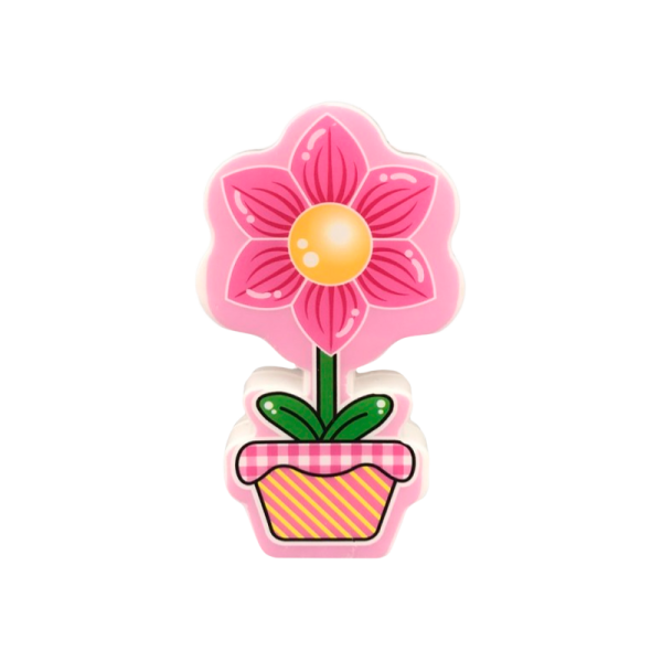 Ночник Camelion NL-231 "Цветок" 1LED 0.5W 220V в розетку розовый (1/18/72)