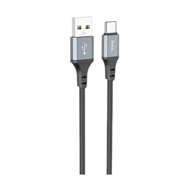 Кабель HOCO X86 USB (m)-Type-C (m) 1.0м 3.0A силикон черный (1/360)