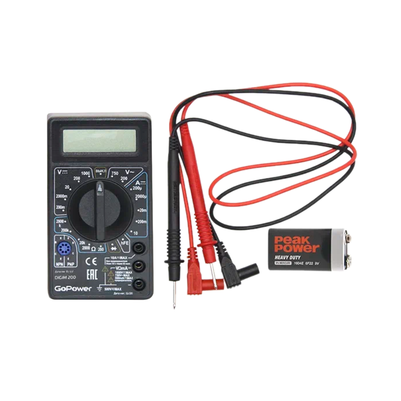 Мультиметр GoPower DigiM 200 (1/100)