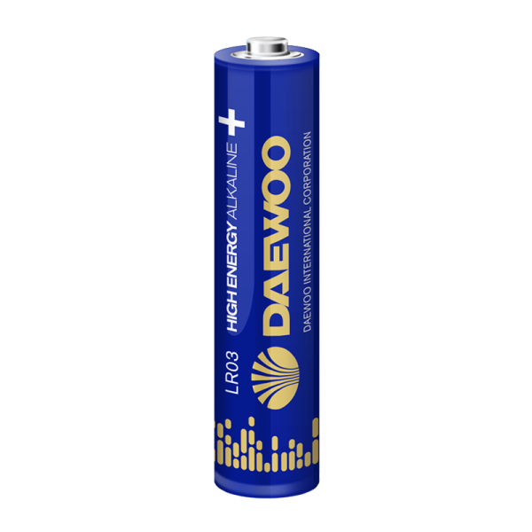 Батарейка Daewoo HIGH ENERGY LR03 AAA BL2 Alkaline 1.5V (2/20/480)