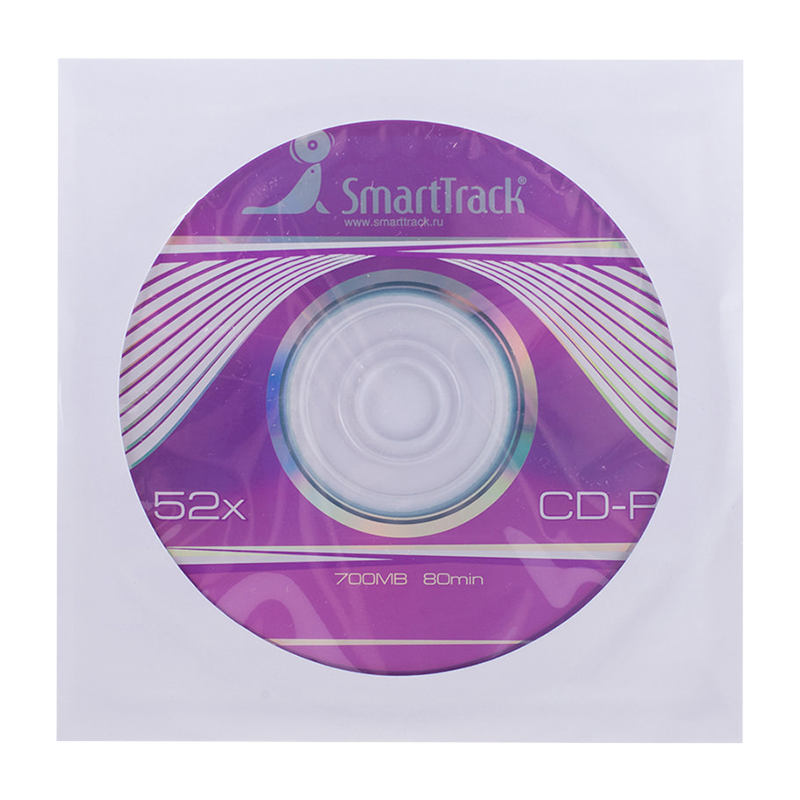 Диск CD-R SmartTrack 700MB 52x в конверте (1/200)