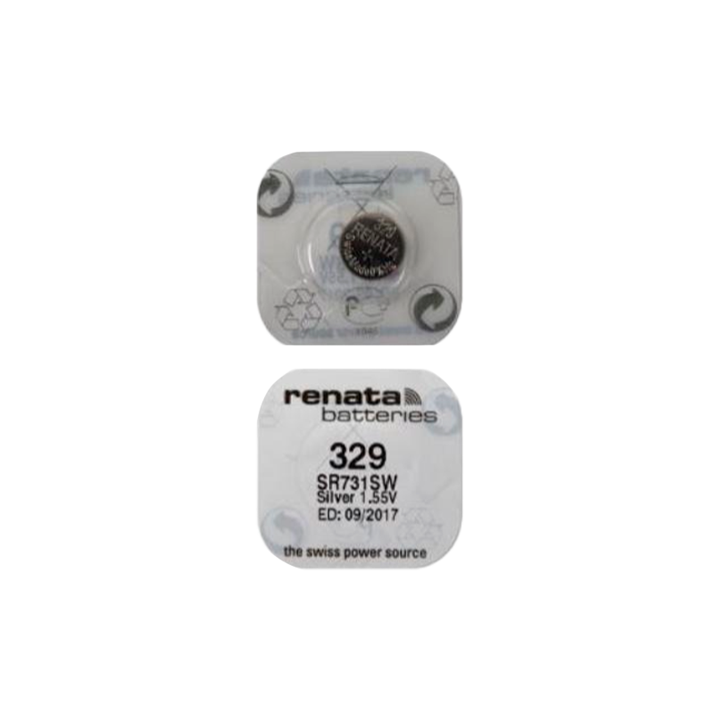 Батарейка Renata 329 (SR731SW) BL10 Silver Oxide 1.55V (10/100)