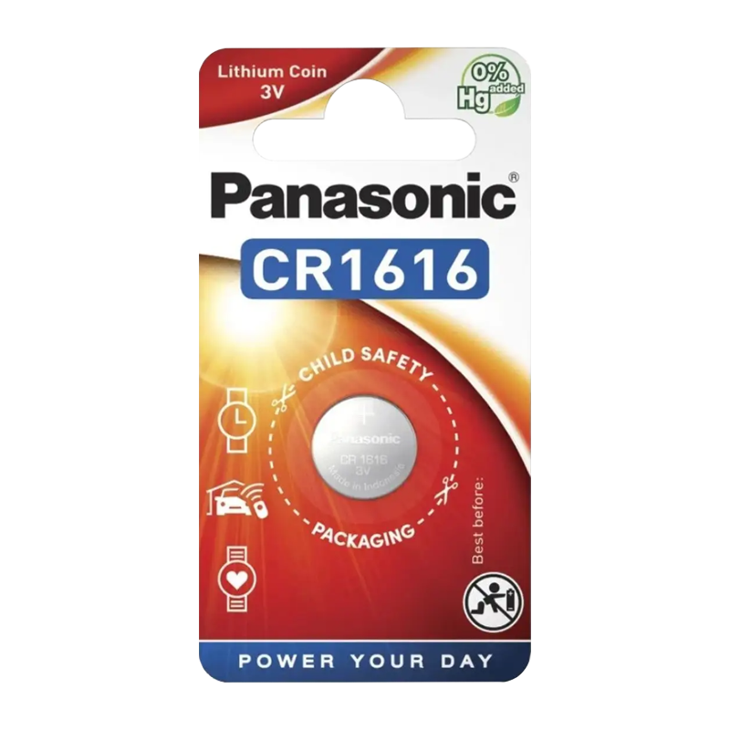 Батарейка Panasonic Power Cells CR1616 BL1 Lithium 3V (1/12/120)